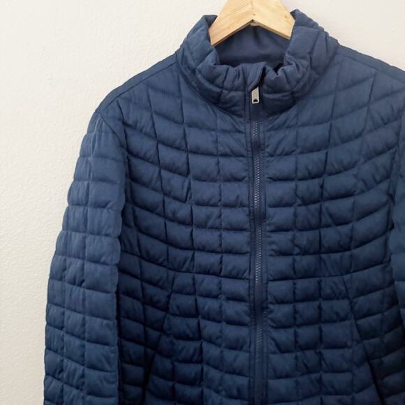BEN SHERMAN | Navy Blue Quilted Puffer Full Zip Men's Soft Warm | Size Medium - Picture 3 of 9